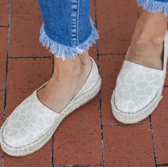 FINAL SALE Mave Leopard Espadrille Shoes