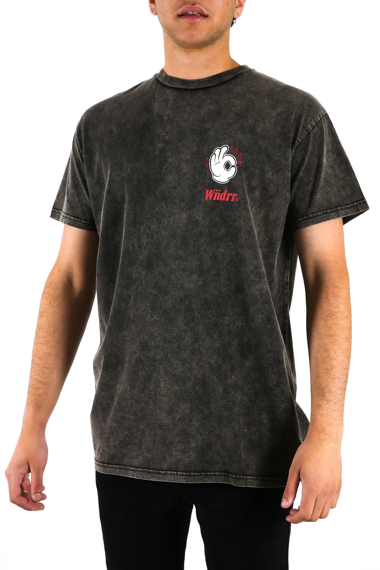 Fire Custom Fit Tee Washed Black