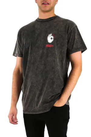 Fire Custom Fit Tee Washed Black