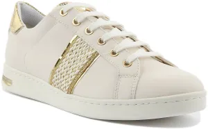 Geox D Jaysen C In White Gold For Women