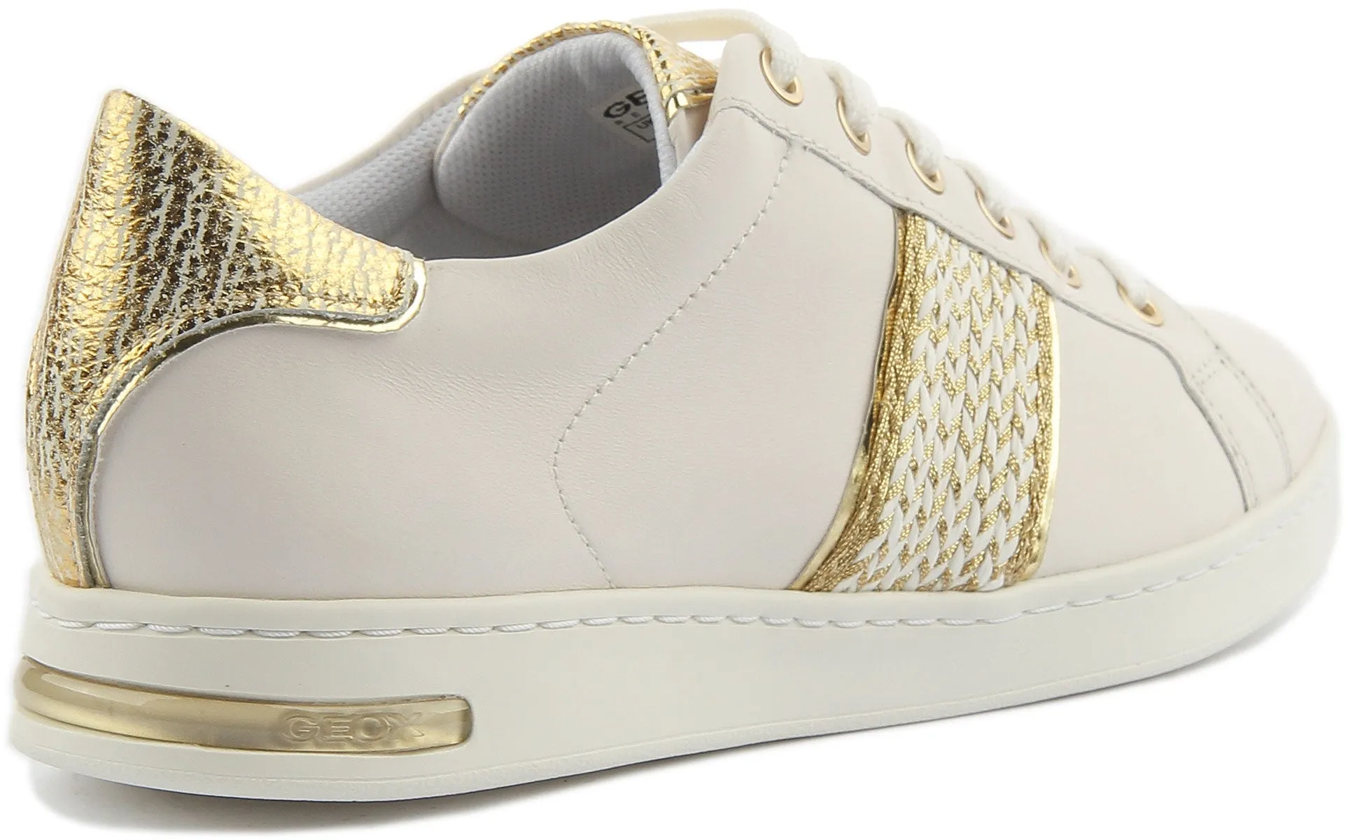 Geox D Jaysen C In White Gold For Women