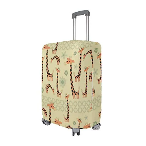 GIOVANIOR Cartoon Giraffes Luggage Cover Suitcase Protector Carry On Covers