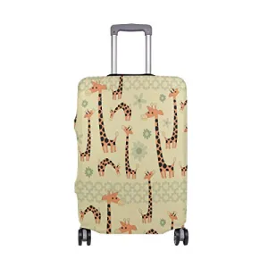 GIOVANIOR Cartoon Giraffes Luggage Cover Suitcase Protector Carry On Covers