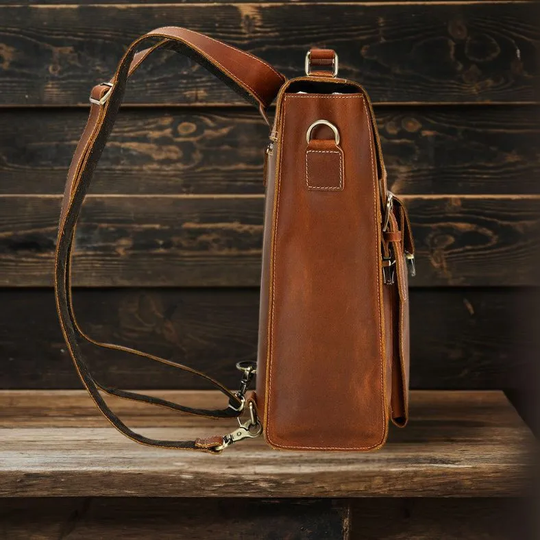 GIRONA | Leather Convertible Backpack