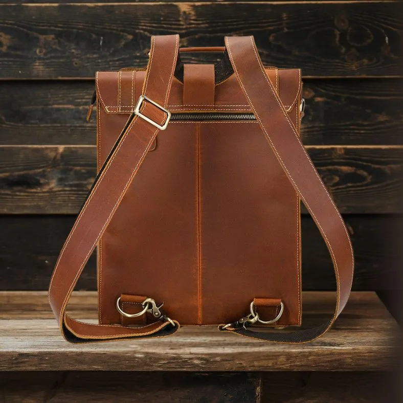 GIRONA | Leather Convertible Backpack