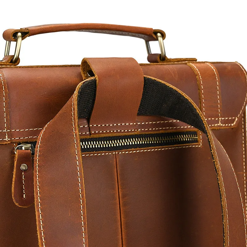 GIRONA | Leather Convertible Backpack