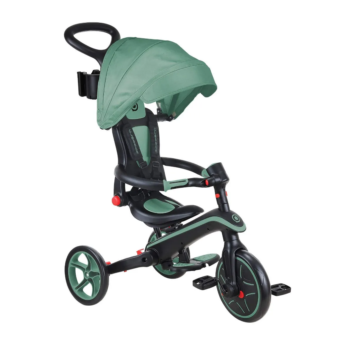 Globber Foldable Explorer Trike  4 in 1 - with Parent Handle