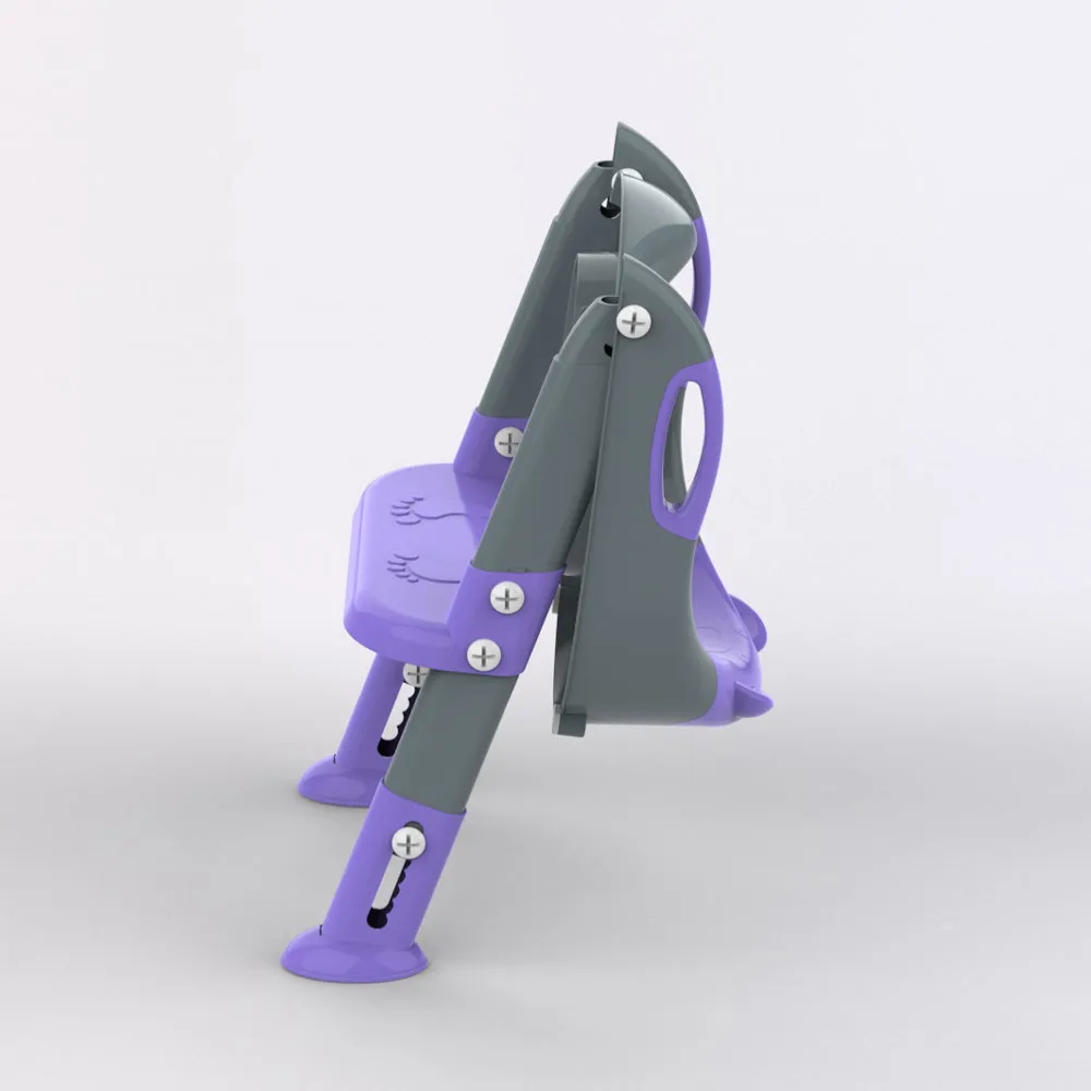 Grey Purple 8838 Potty Training Seat with Ladder
