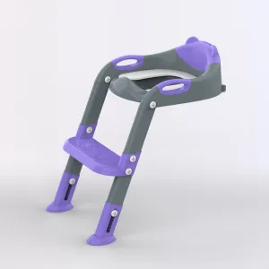 Grey Purple 8838 Potty Training Seat with Ladder