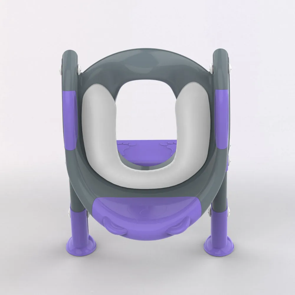 Grey Purple 8838 Potty Training Seat with Ladder