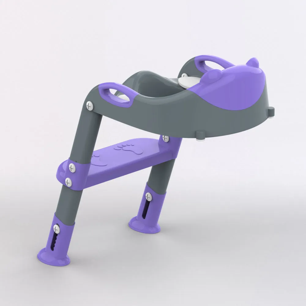 Grey Purple 8838 Potty Training Seat with Ladder