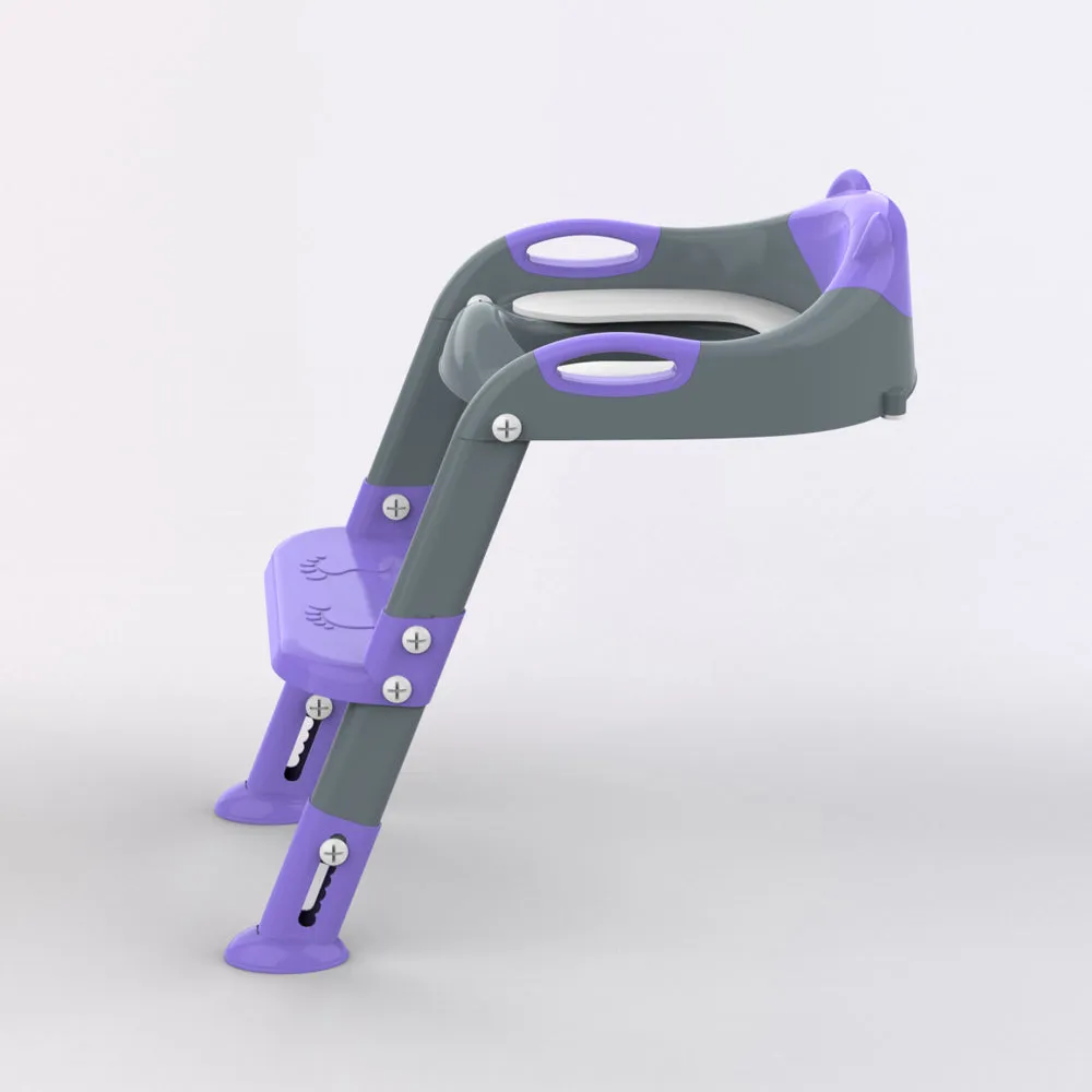 Grey Purple 8838 Potty Training Seat with Ladder