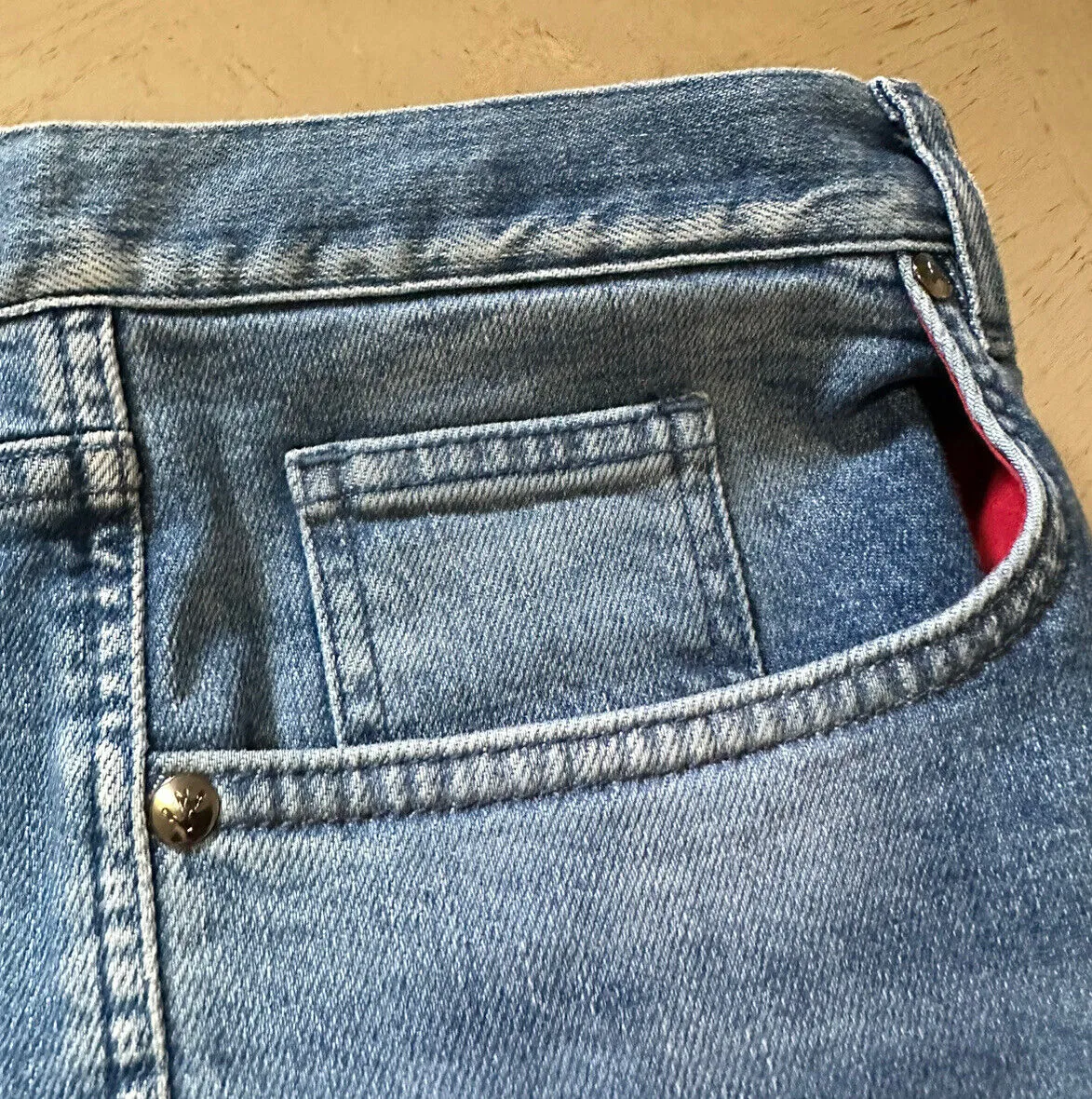 ISAIA Light Wash Jeans Pants Blue size 42 US New $850