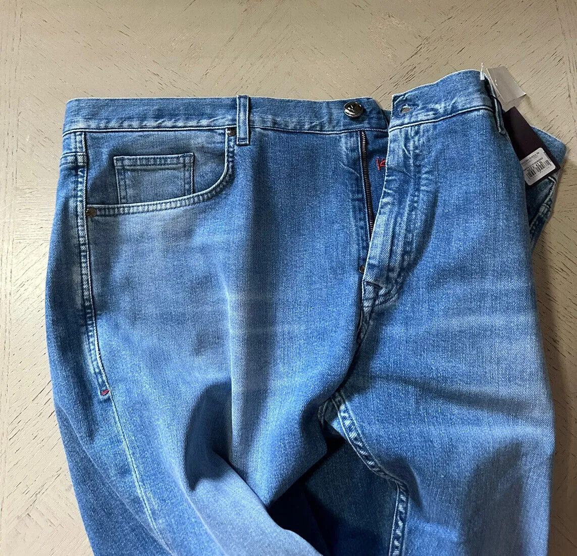 ISAIA Light Wash Jeans Pants Blue size 42 US New $850