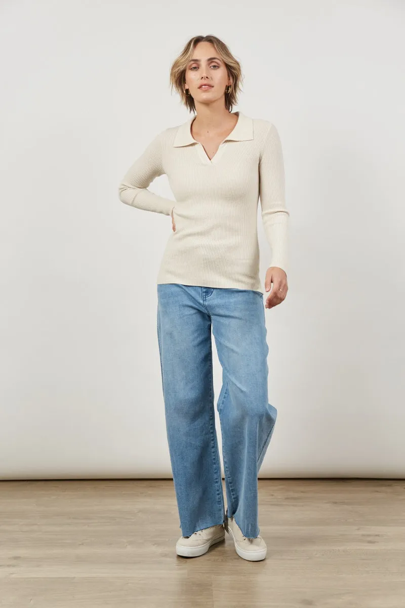 Isle Of Mine - Cosmo Knit Top - Creme
