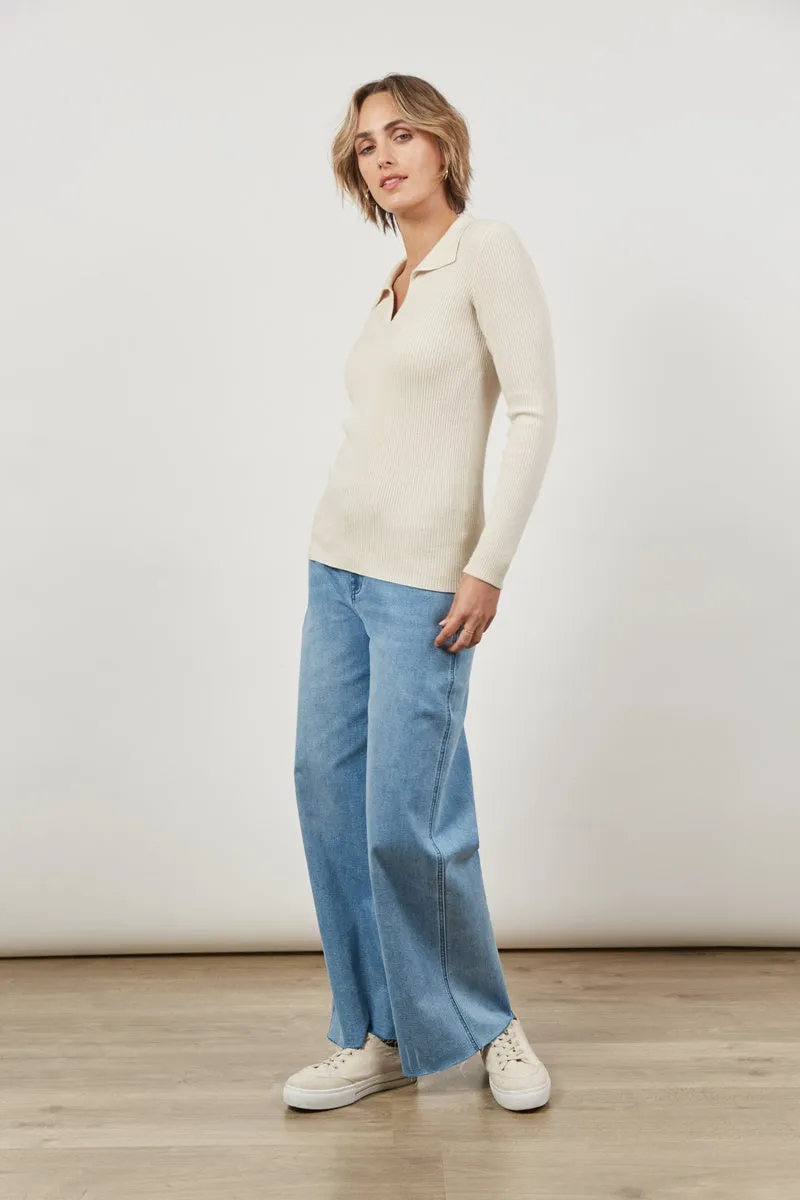 Isle Of Mine - Cosmo Knit Top - Creme