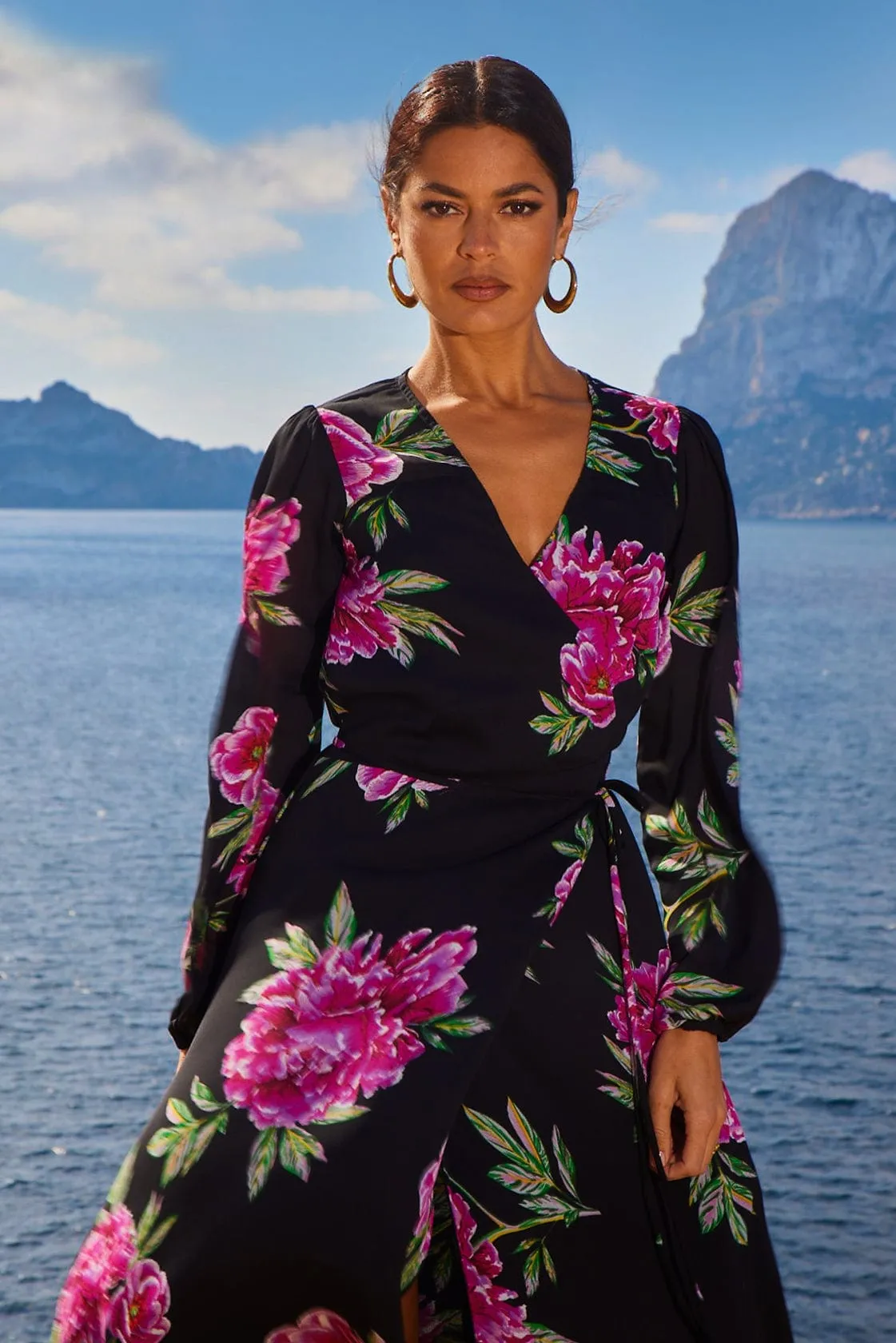 Jagger Maxi Dress In Pink Peony