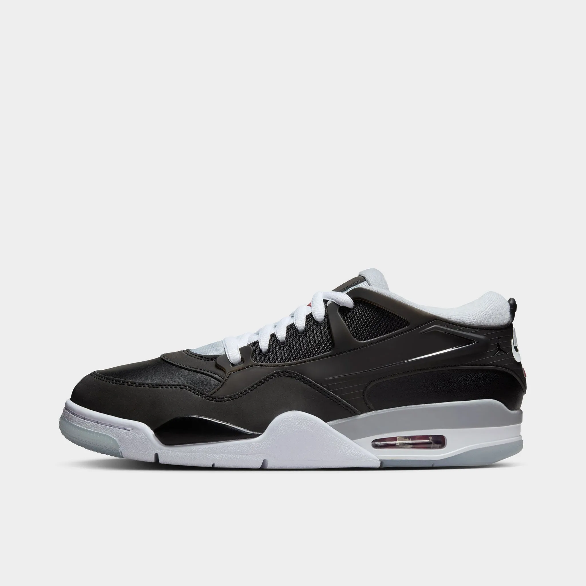 Jordan 4 RM PRM Black / Fire Red - Wolf Grey