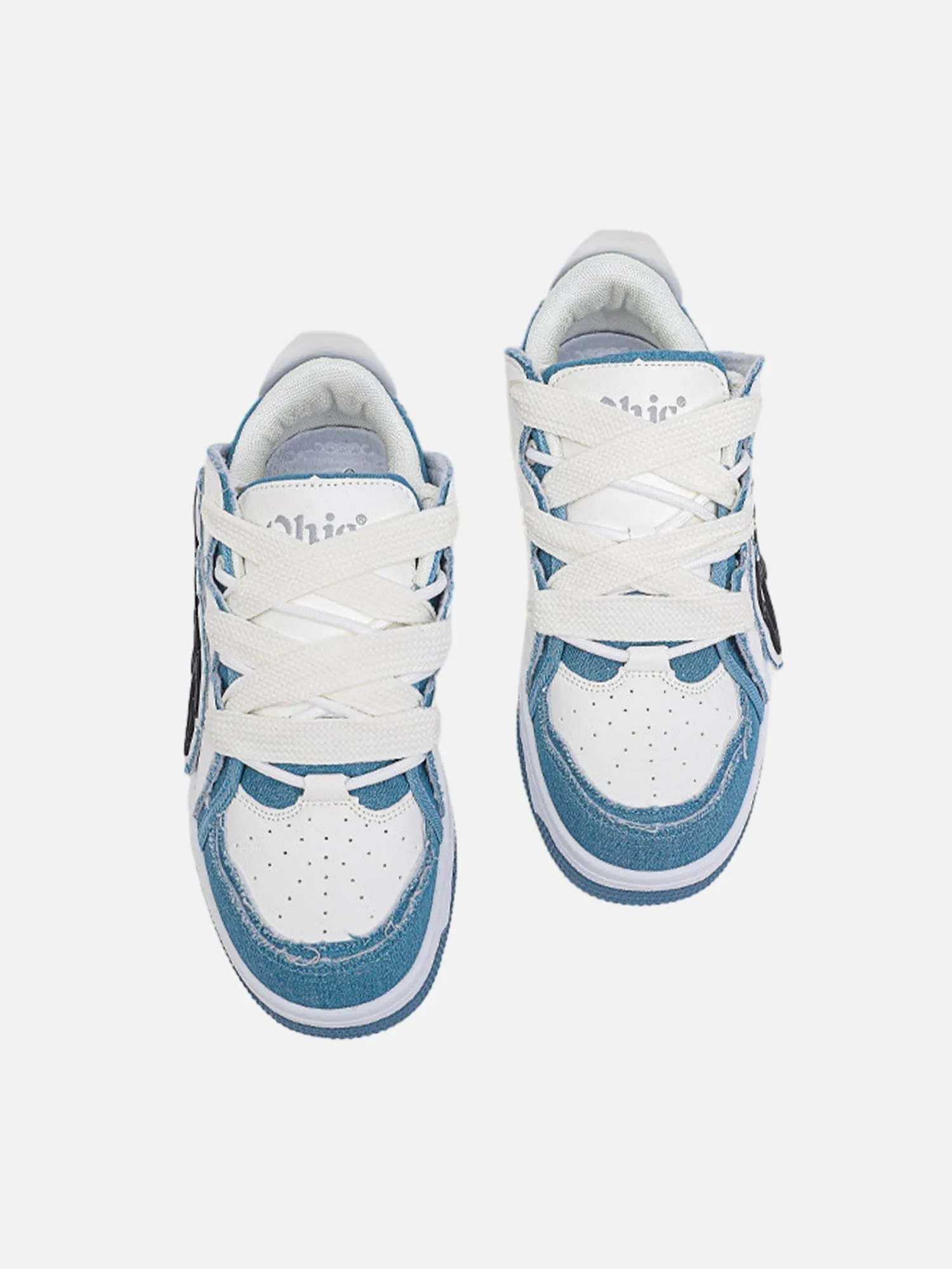 Kicksteria - Hip-hop Niche Color Block Letter Shoes