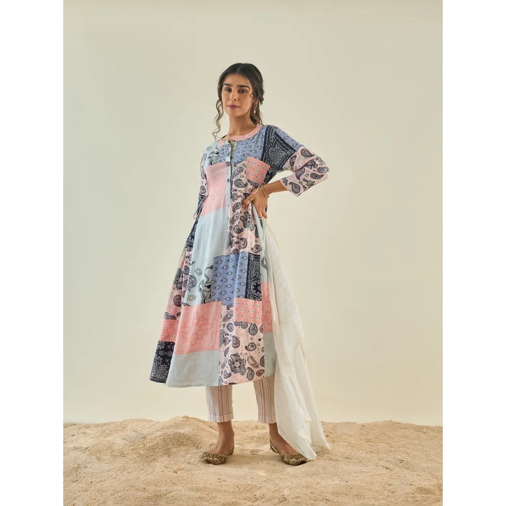 Lahario Dhara Kurta Set Multi-Color (Set Of 2)
