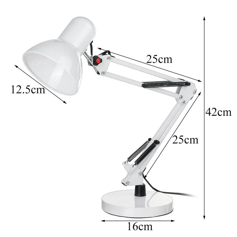 LED Desk Lamp - Reading, Work, and Table Lighting - Bulb Not Included