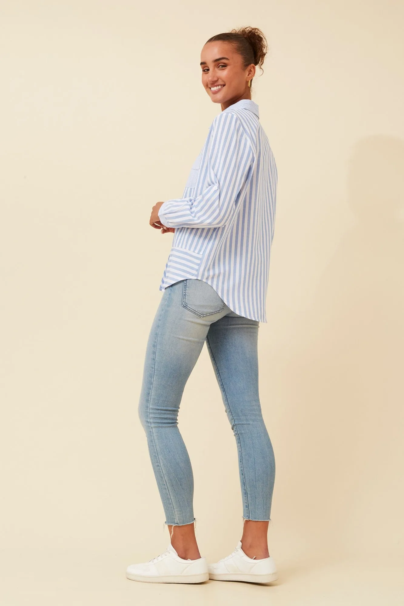 LINCOLN STRIPE PRINT SHIRT