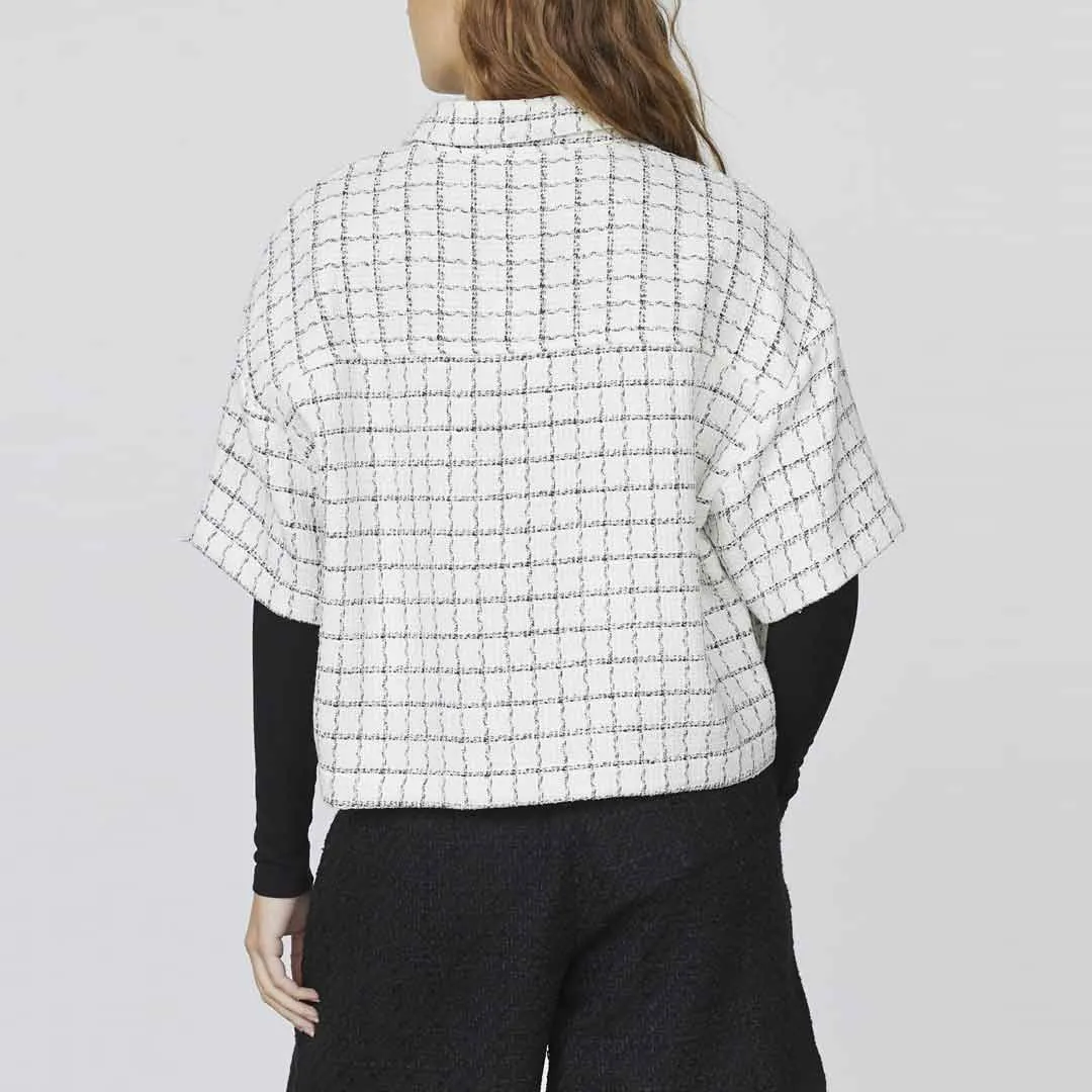 LOVE & DIVINE love1266 skjorte jakke - cream check
