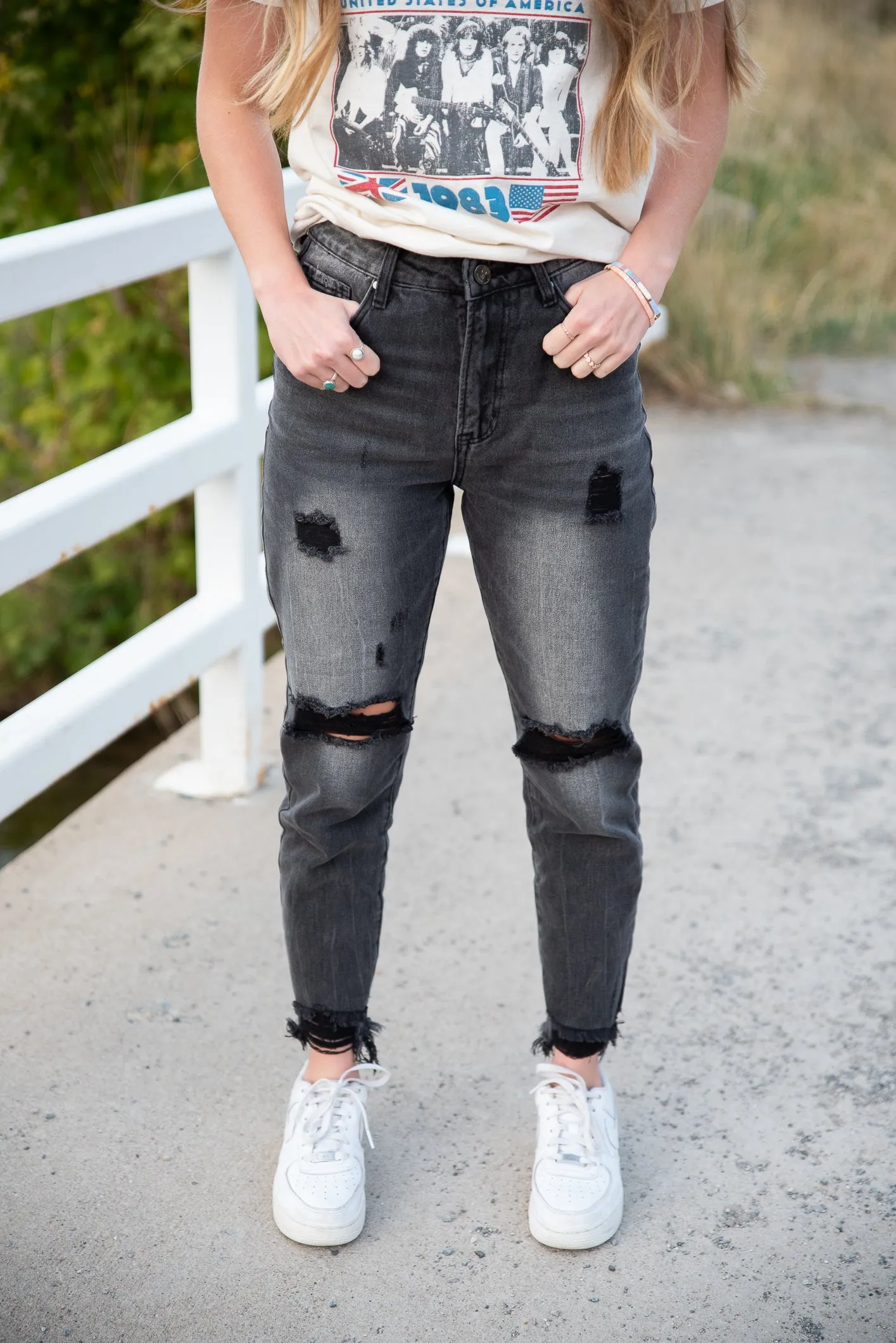 Manhattan Black Mom Jeans