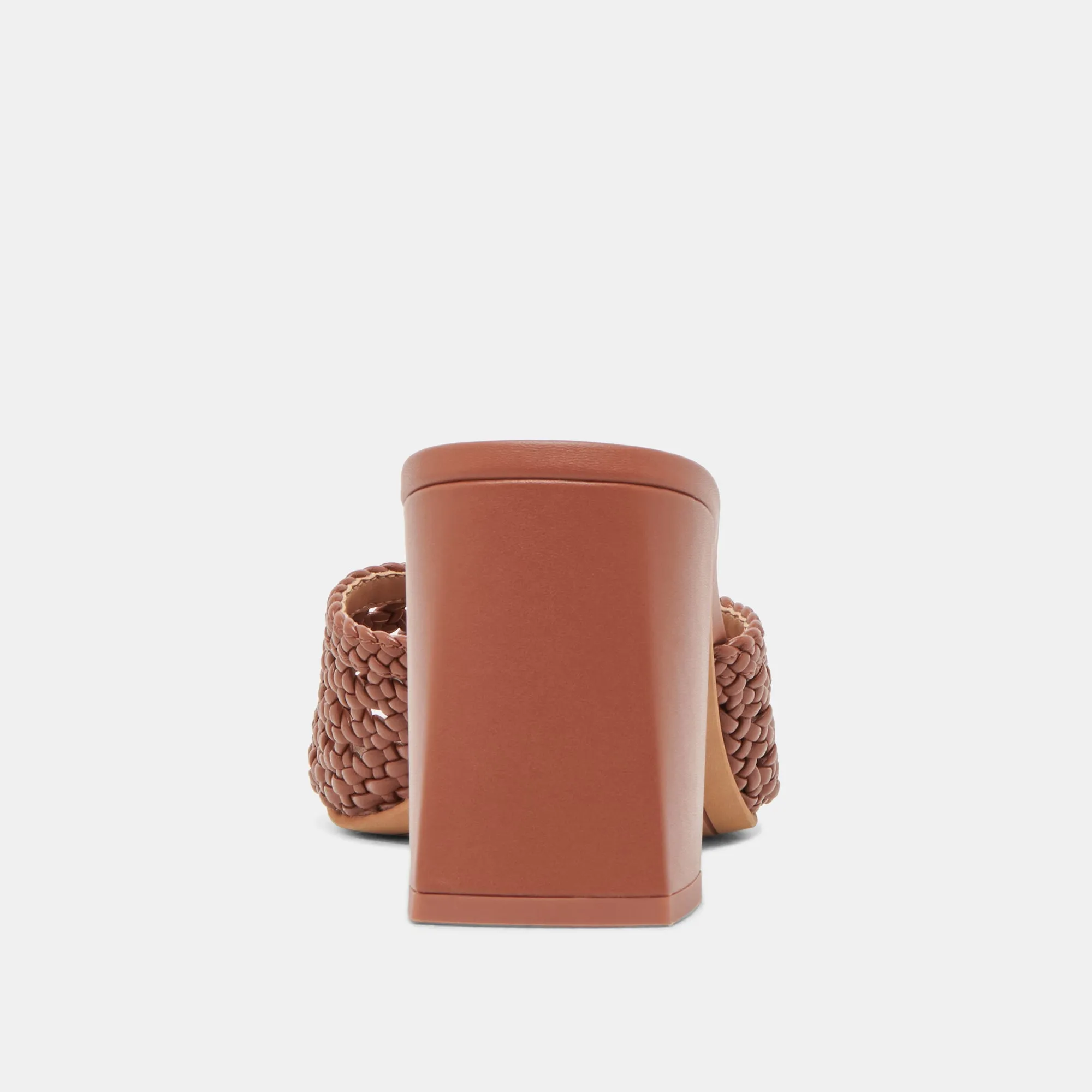 MARGOE HEELS COGNAC WOVEN STELLA