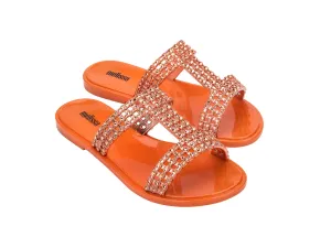 Melissa Glowing Orange Slide Slipons For Women