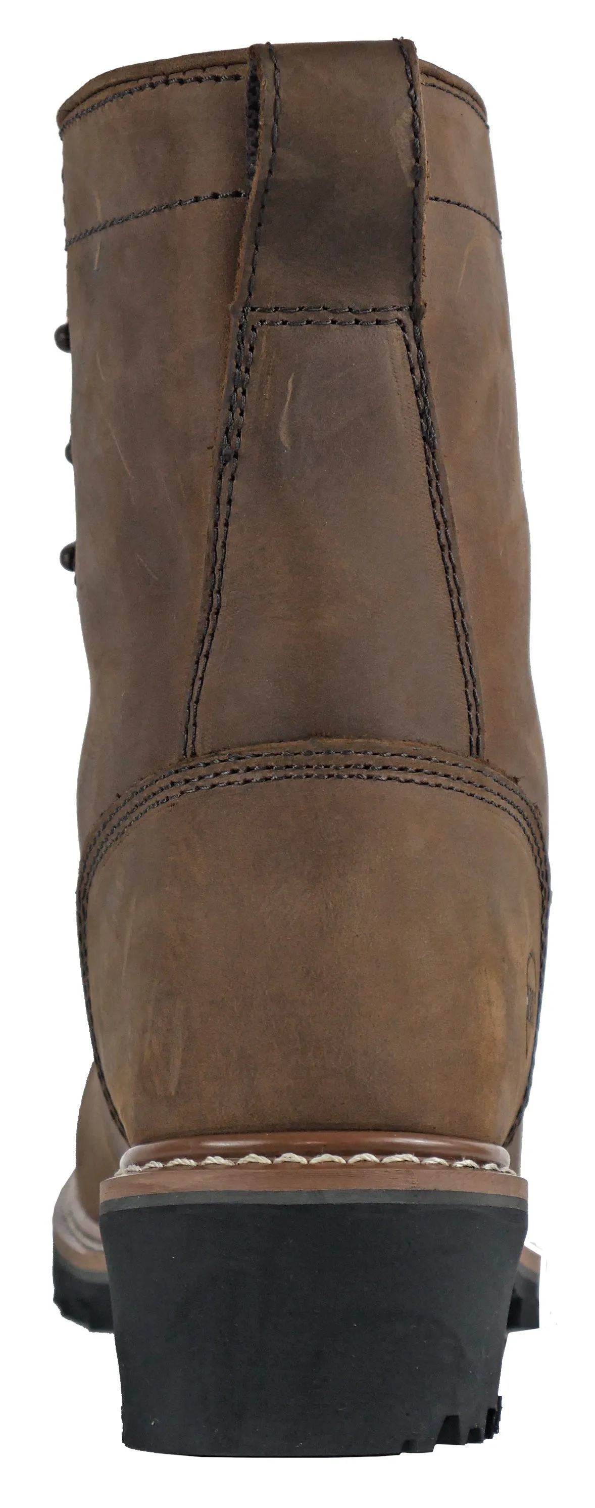 Men's Hoss 8" Kiltie Cross Cut Logger Brown, EH, WP, PR, Composite Toe Boot
