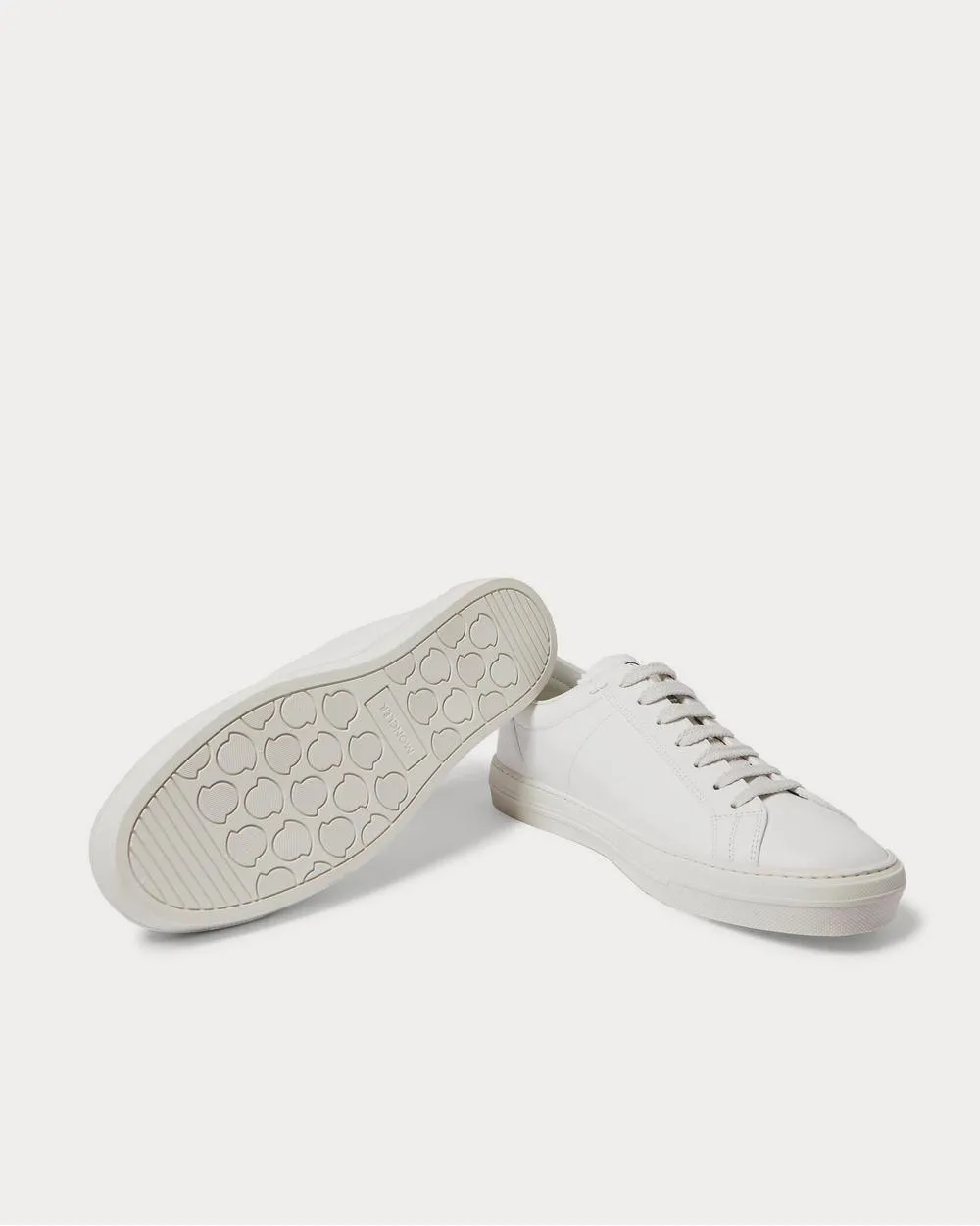 Monaco Leather  White low top sneakers