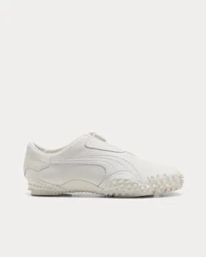 Mostro Leather Frosted Ivory Slip On Sneakers