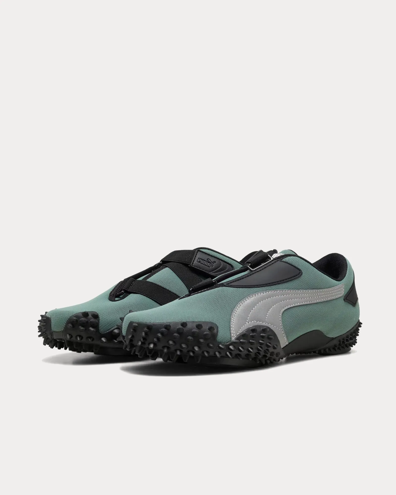Mostro OG Green Moon / Puma Silver Slip On Sneakers