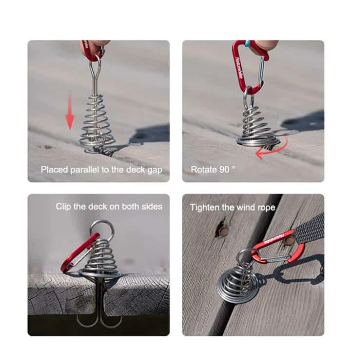 Naturehike Light Weight Fishbone Floor Spring Nail x 2