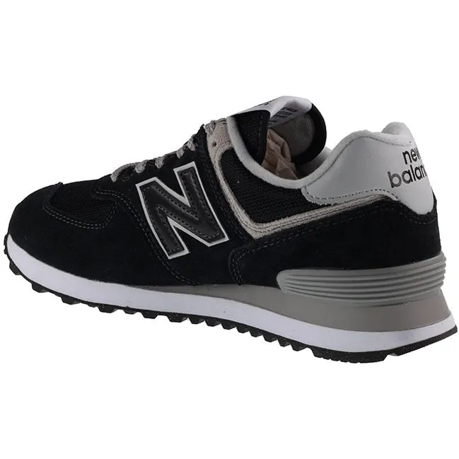 New Balance Trainers Mens 574 Black White