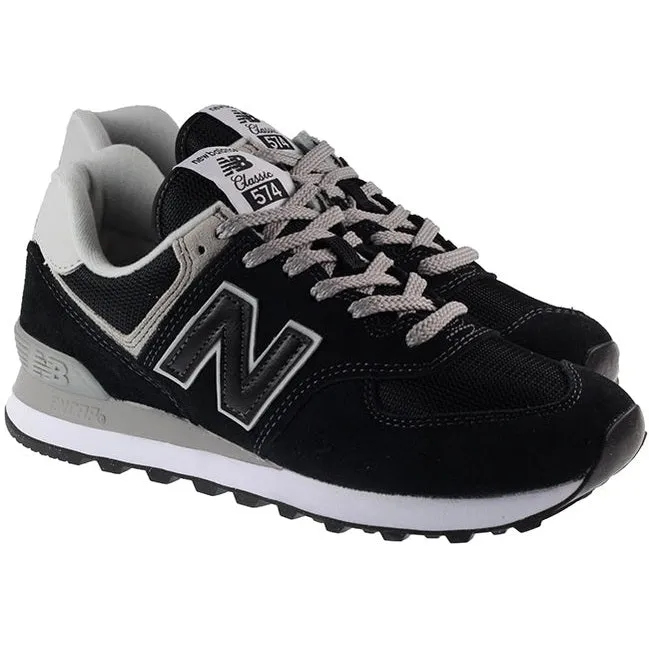 New Balance Trainers Mens 574 Black White