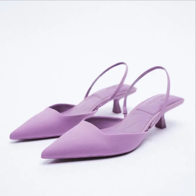 New Women's Closed Toe Red Single Shoes