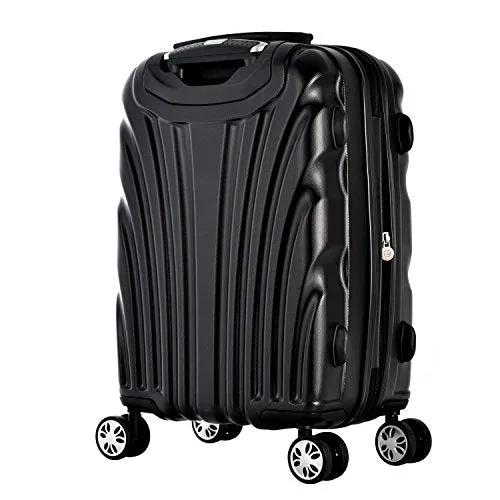 Olympia Vortex Carry-on Hardcase Spinner W/TSA Lock, Black