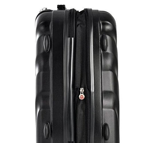 Olympia Vortex Carry-on Hardcase Spinner W/TSA Lock, Black
