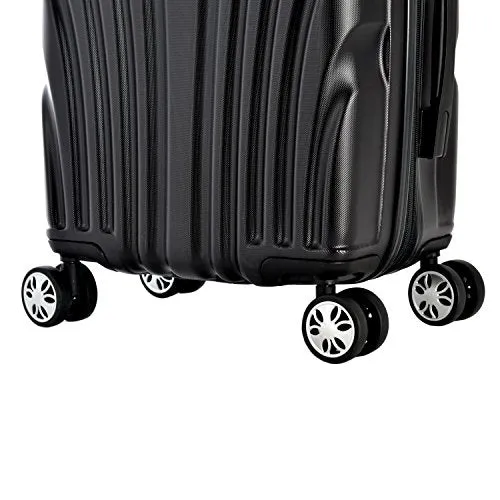 Olympia Vortex Carry-on Hardcase Spinner W/TSA Lock, Black