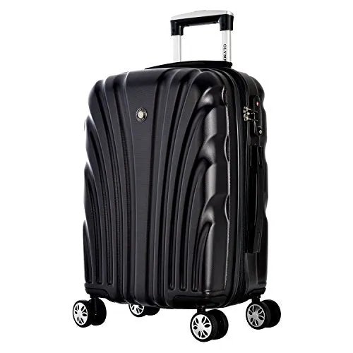 Olympia Vortex Carry-on Hardcase Spinner W/TSA Lock, Black