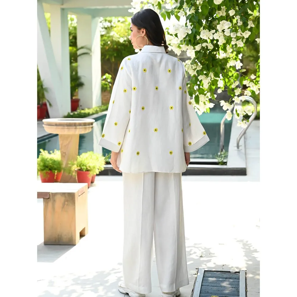 ORDINAREE White Sunflower Power Pant (Set of 2)