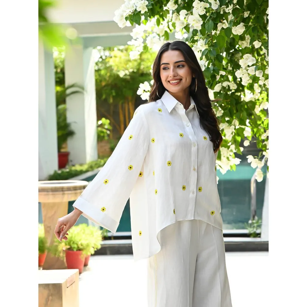 ORDINAREE White Sunflower Power Pant (Set of 2)