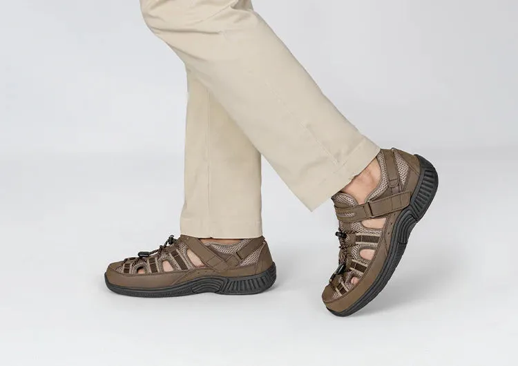 Orthofeet Men Clearwater Heel Strap - Brown