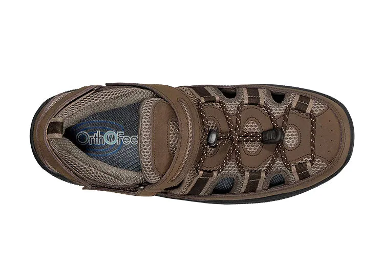Orthofeet Men Clearwater Heel Strap - Brown