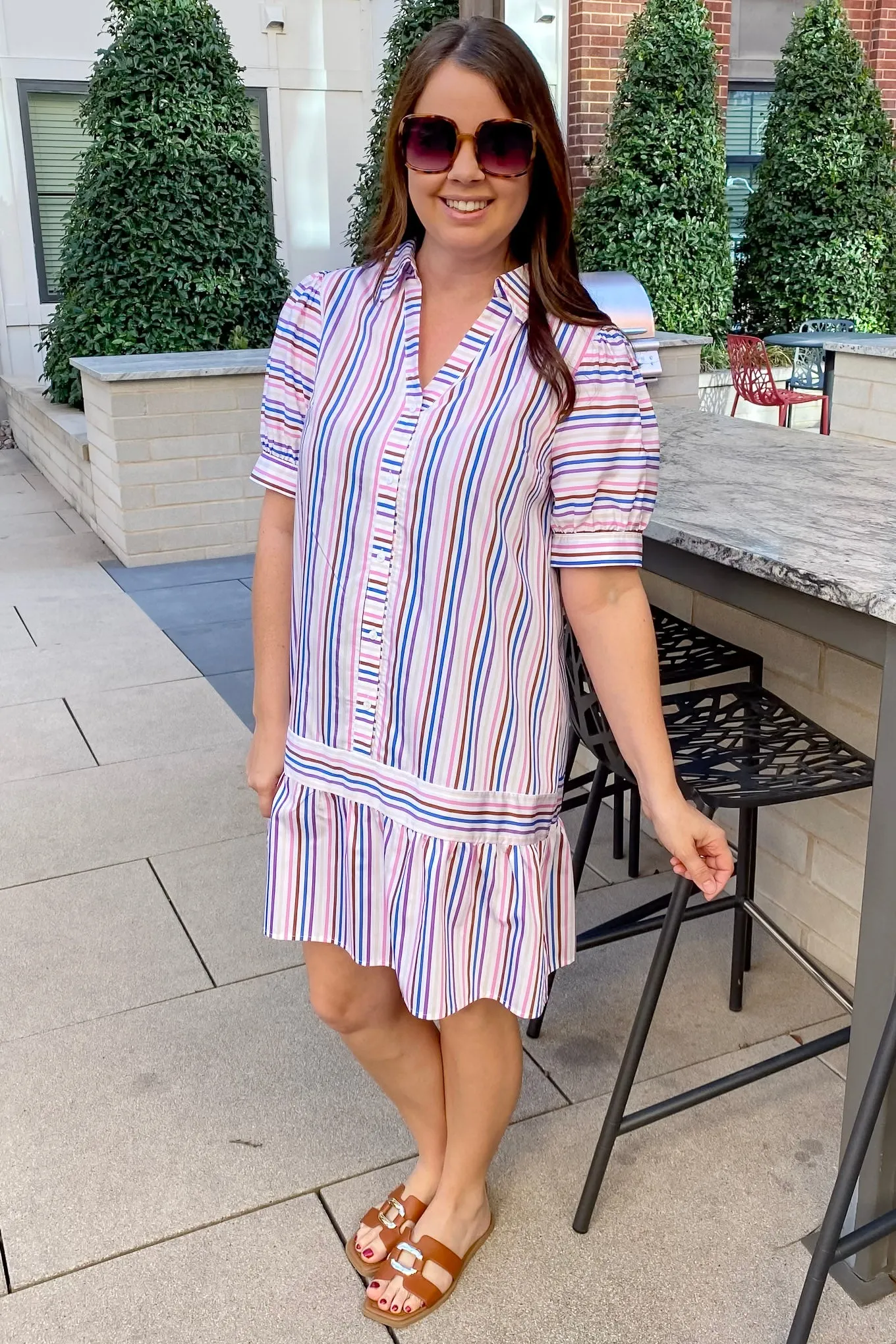 Pass The Line Striped Dress