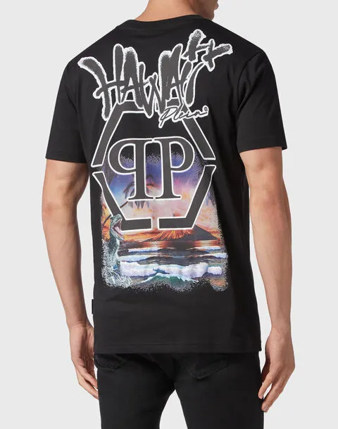 Philipp Plein Round Neck SS Hawaii T-shirt