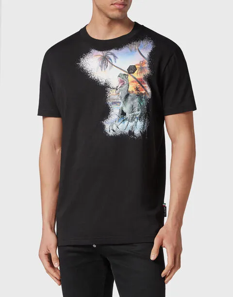 Philipp Plein Round Neck SS Hawaii T-shirt