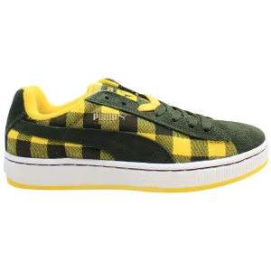 Puma Basket II Mens Green/Yellow Trainers